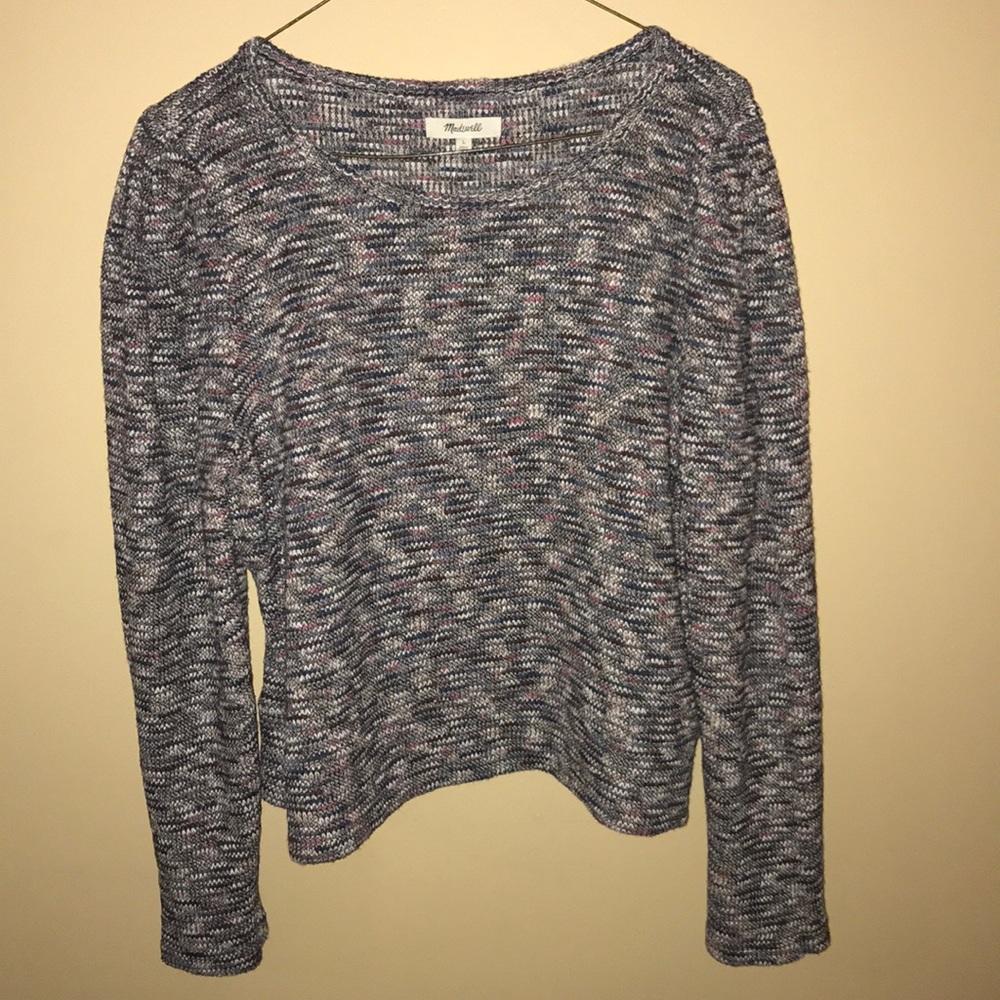 Madewell multi colored sweater- size L
